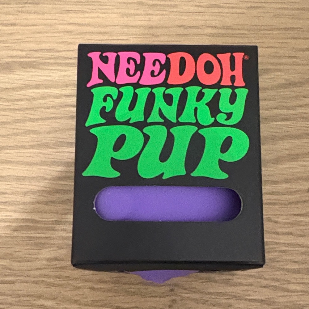 Needoh Funky Pup Purple for Sensory fun, ALL ages! Genuine. Fastship